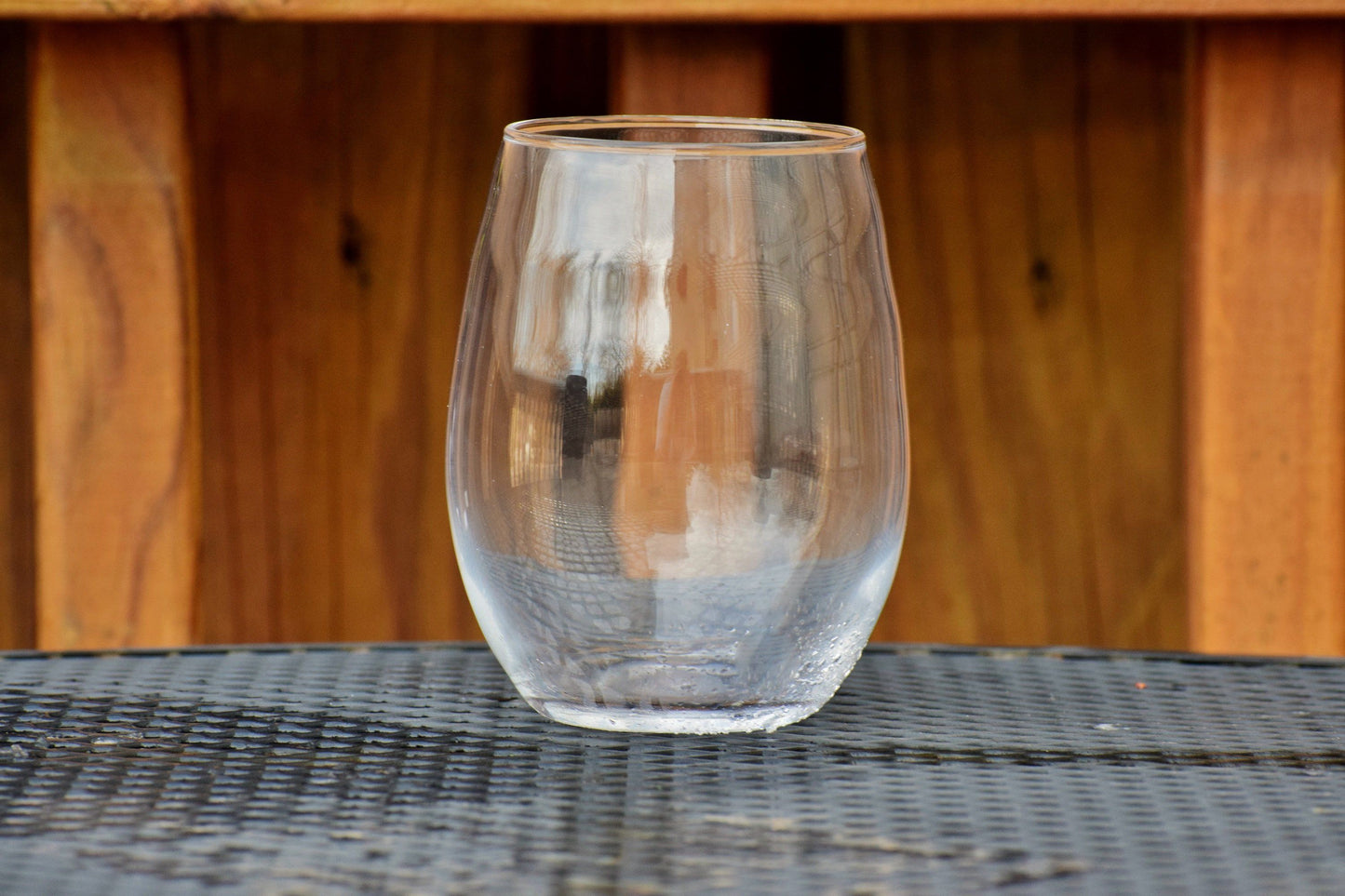 Custom Stemless Glass Etched (Sandblasting effect) 