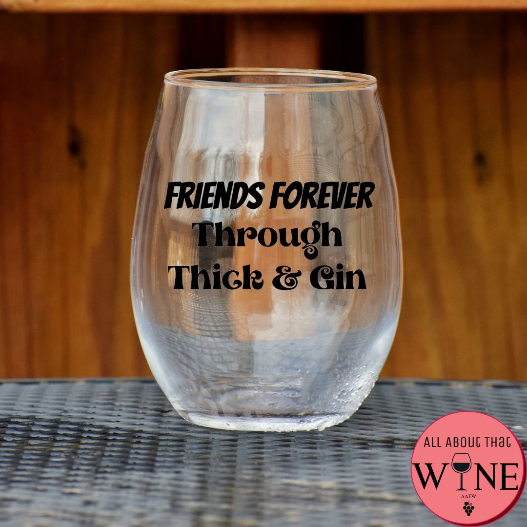 Friends Forever Stemless Glass Matt black
