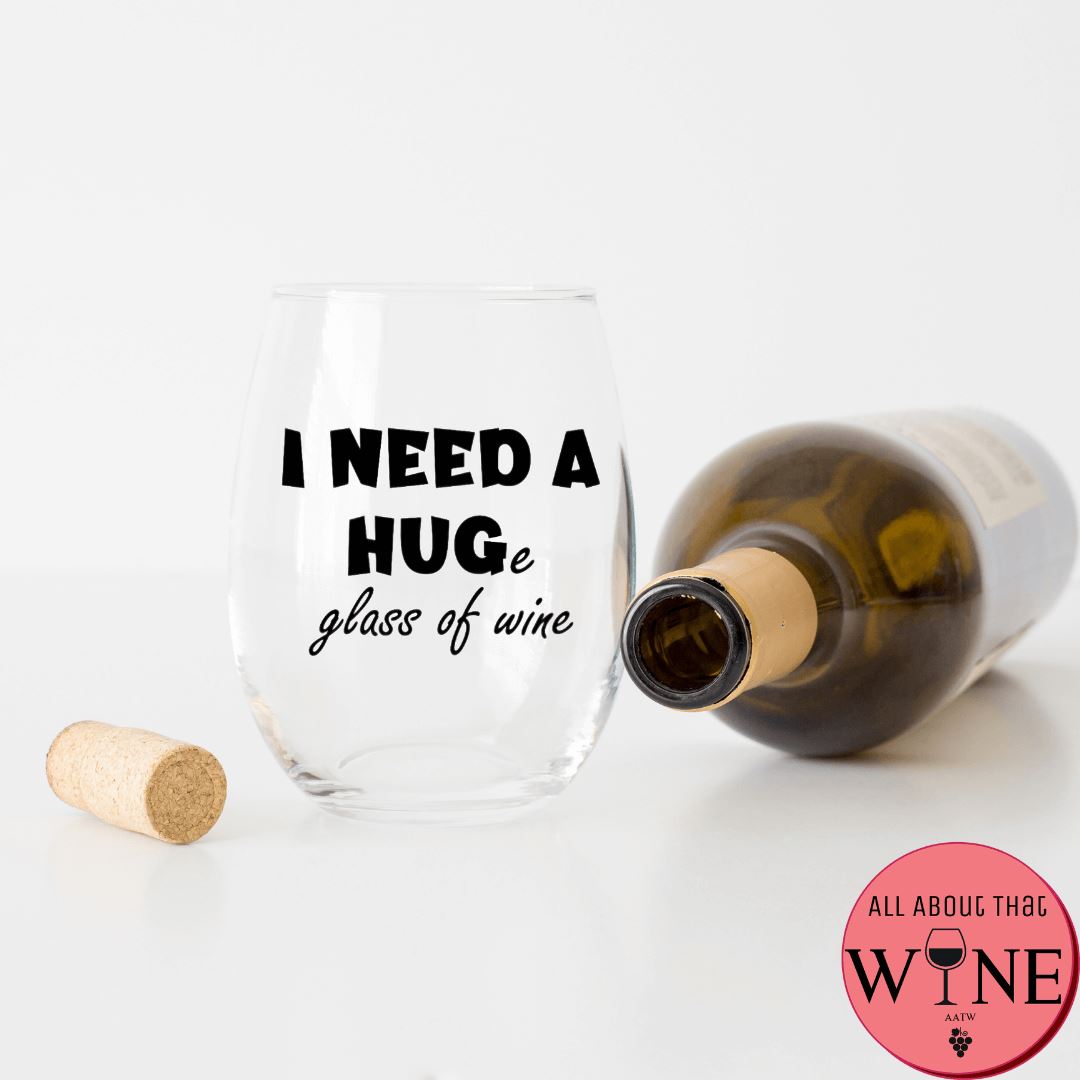I need a HUGe glass of wine Stemless Glass Matt Black