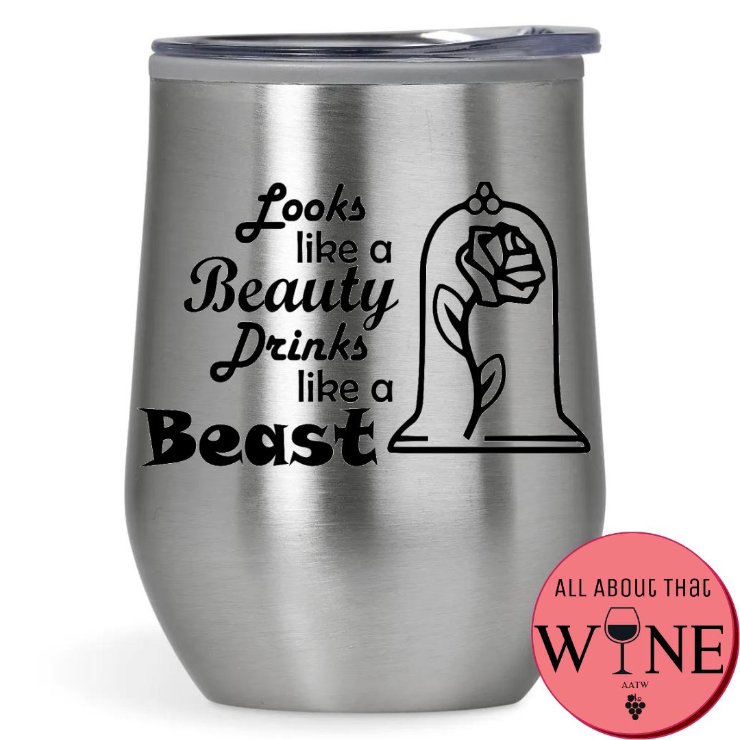 Looks Like A Beauty Drinks Like A Beast Double-Wall Tumbler