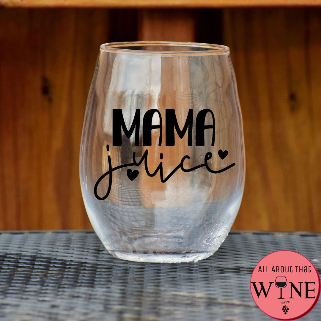 Mama Juice Stemless Glass Matt black