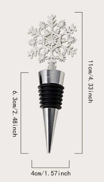 Snowflake Design Wine Stopper 