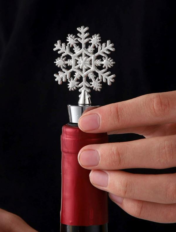 Snowflake Design Wine Stopper 