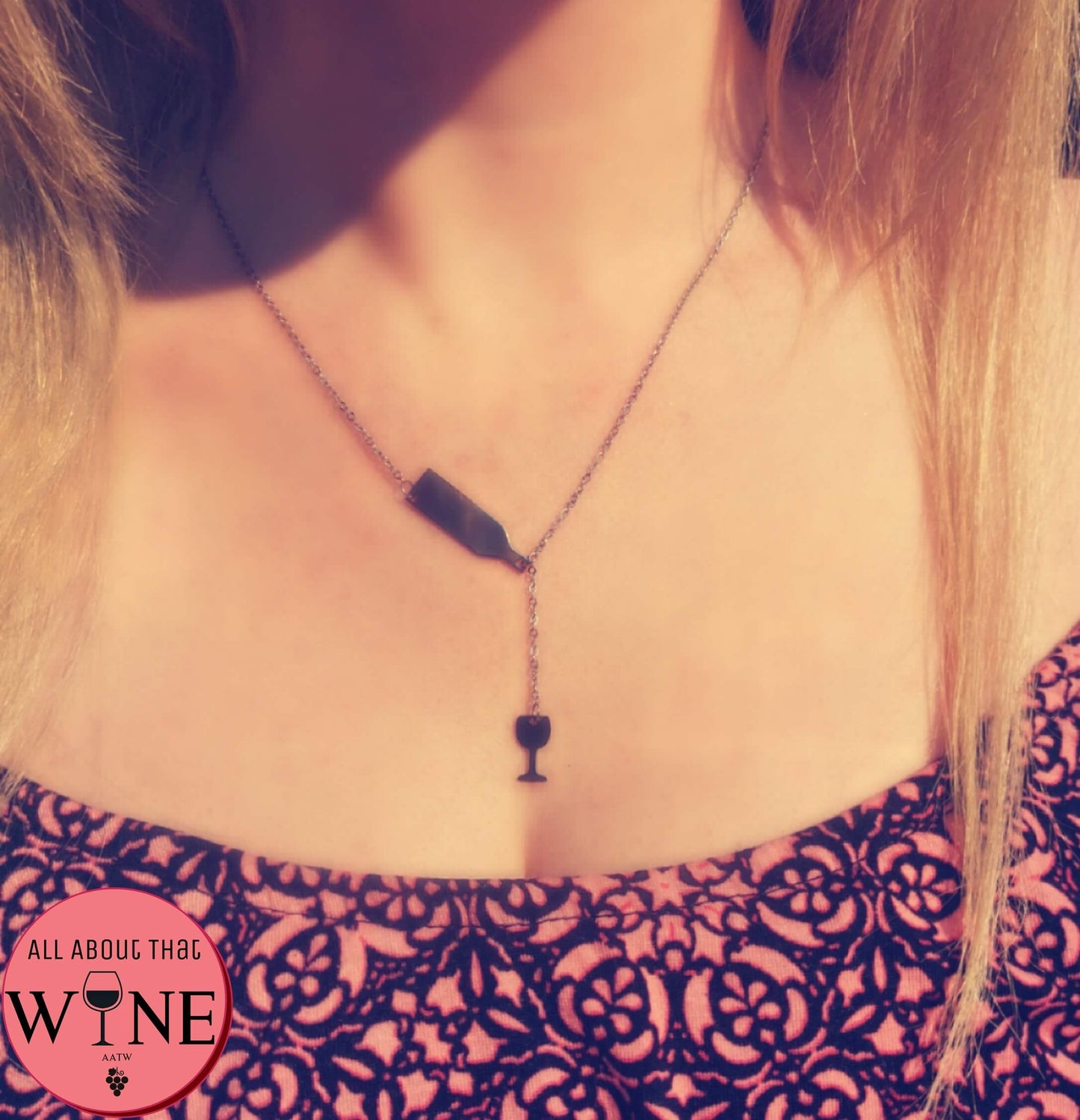 Stainless Steel Wine Necklace 