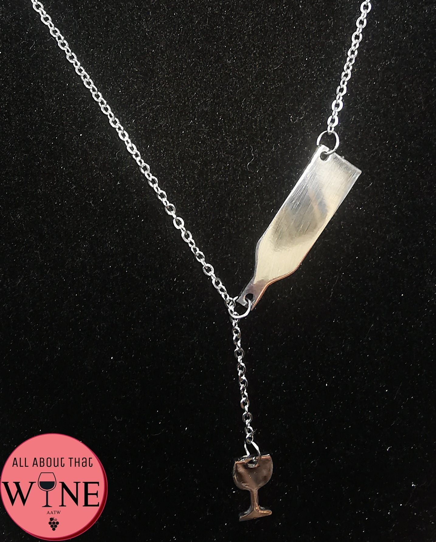 Stainless Steel Wine Necklace 