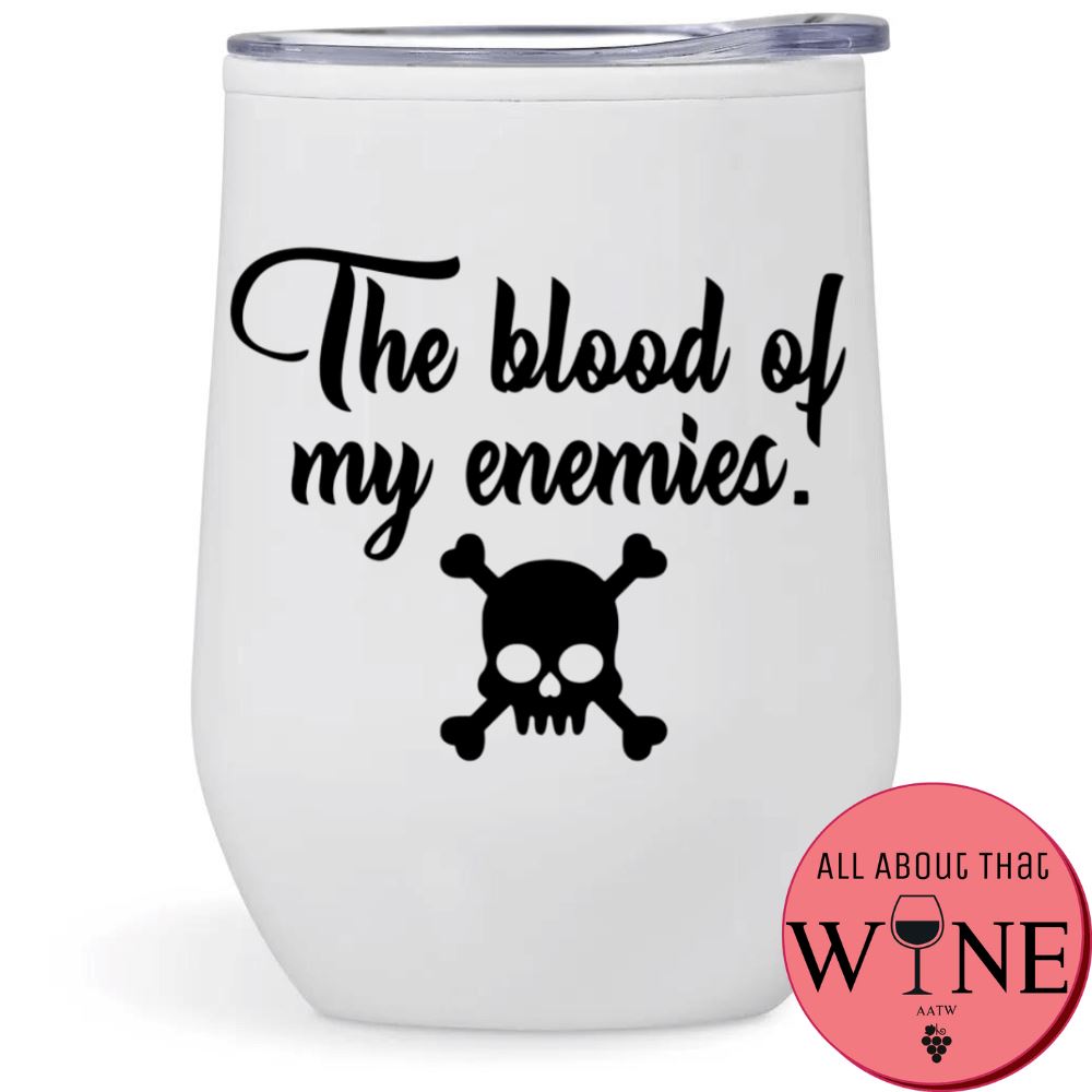 The blood of my enemies Double-Wall Tumbler White Tumbler Black