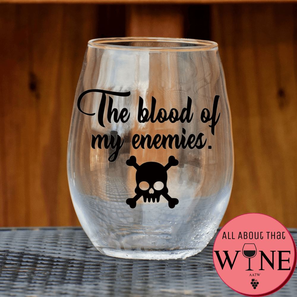 The blood of my enemies Stemless Glass Matt black