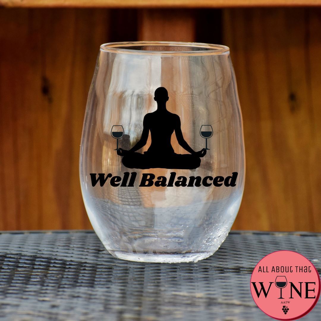 Well Balanced Stemless Glass Matt black
