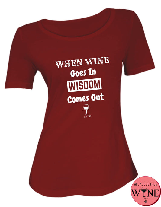 When Wine Goes In S Deep red with white