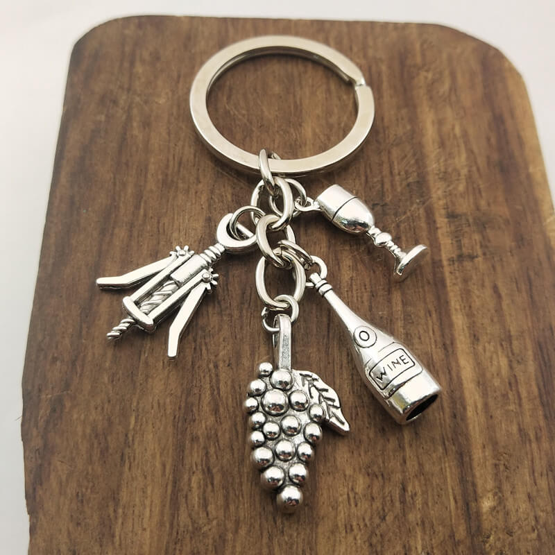 Wine Charm Keychain 