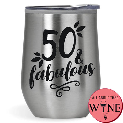 50 & Fabulous Double-Wall Tumbler 