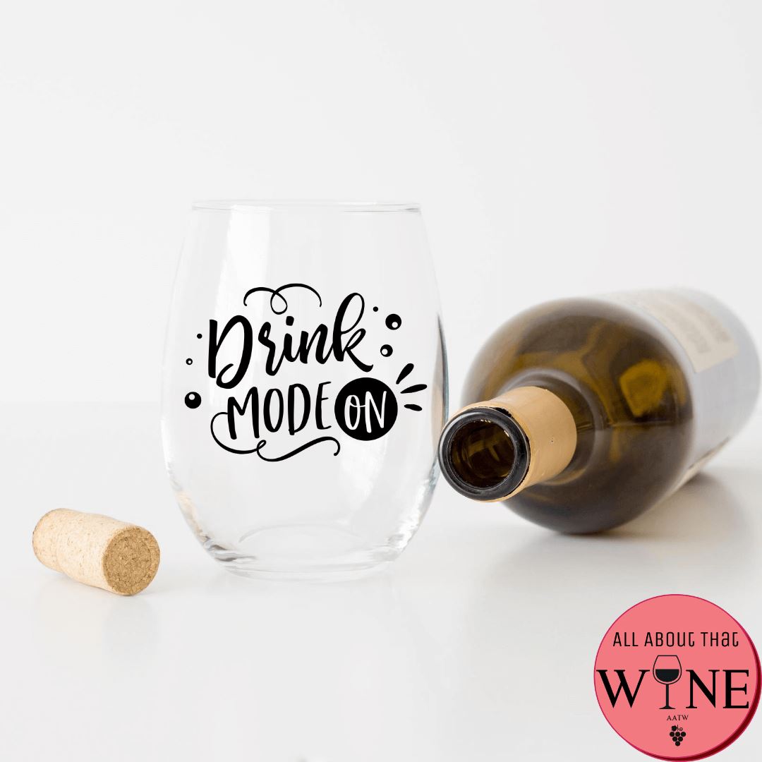 Drink Mode On Stemless Glass 