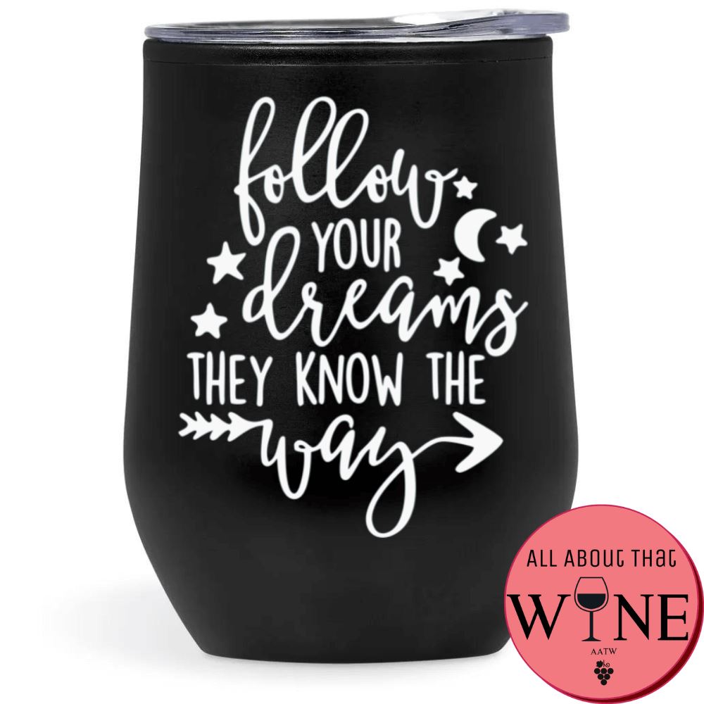 Follow your dreams Double-Wall Tumbler Black Tumbler White