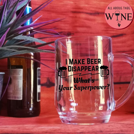 I Make Beer Disappear Matt Black