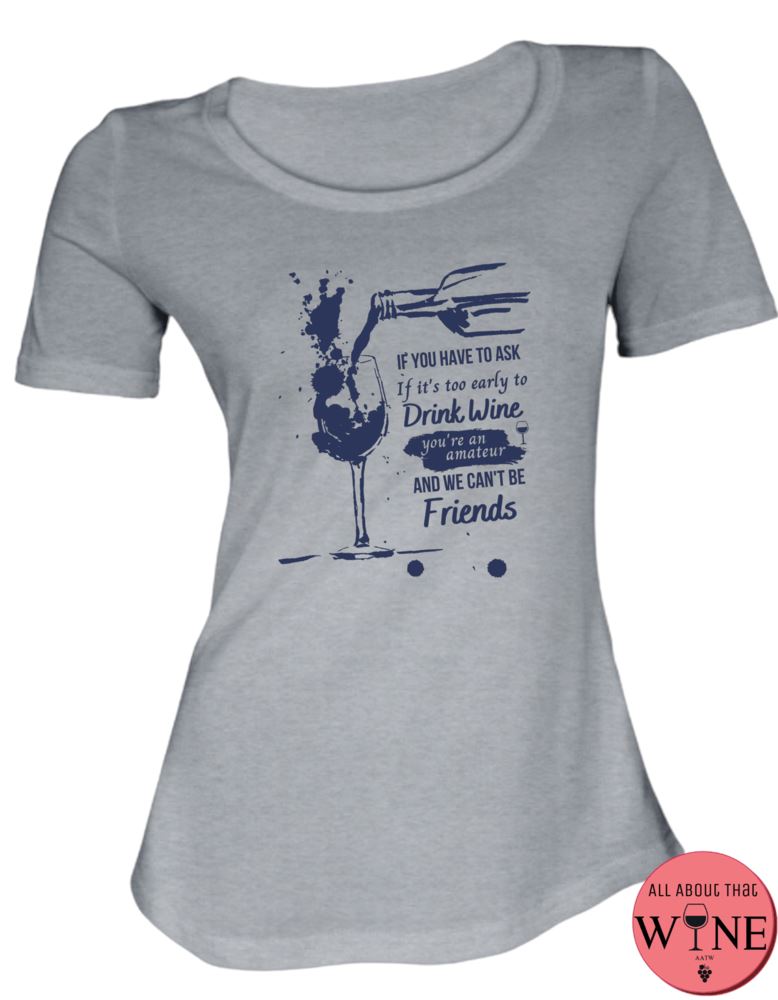 If You Have To Ask - Ladies T-shirt S Grey melange with blue