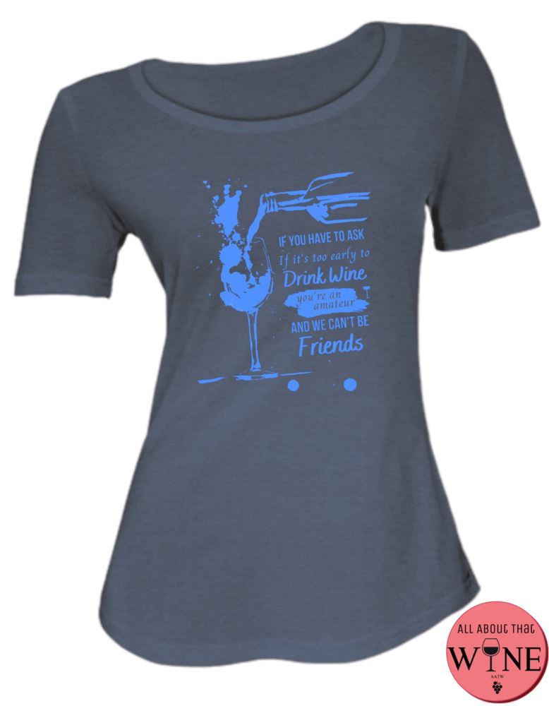 If You Have To Ask - Ladies T-shirt S Navy melange with blue