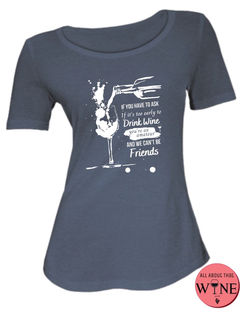 If You Have To Ask - Ladies T-shirt S Navy melange with white
