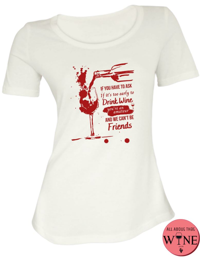 If You Have To Ask - Ladies T-shirt S White with red