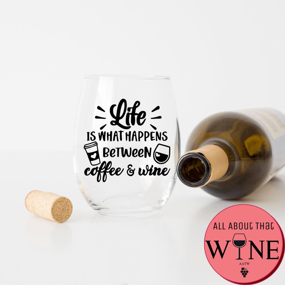 Life is what happens Stemless Glass 
