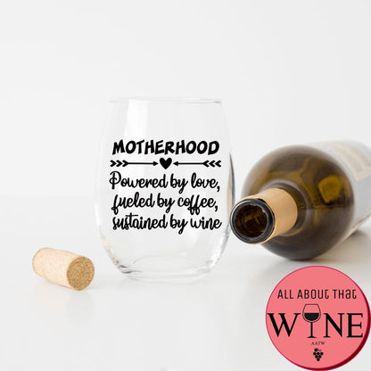 Motherhood Stemless Glass 