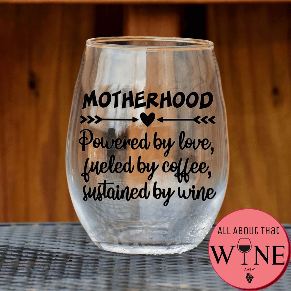 Motherhood Stemless Glass Matt black 