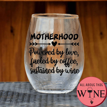 Motherhood Stemless Glass Matt black 