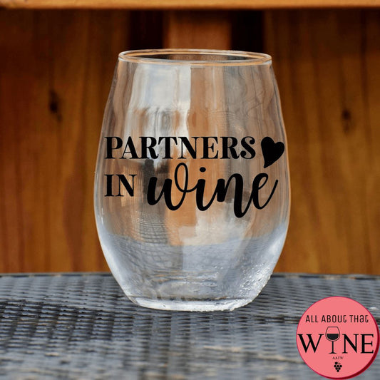 Partners In Wine Stemless Glass Matt black 