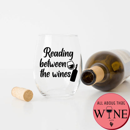 Reading between the wines Stemless Glass 