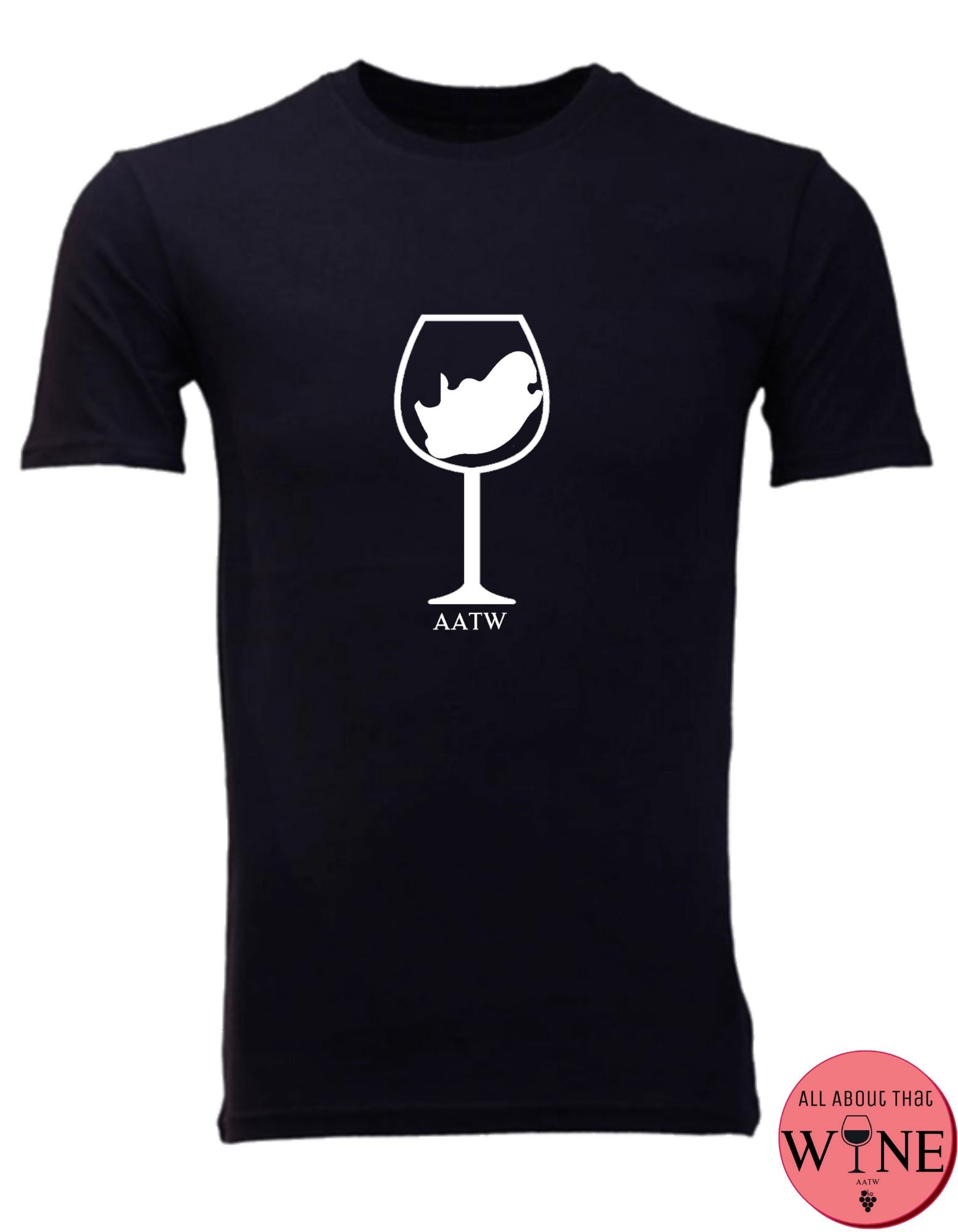 SA Wine Glass - Unisex/Male S Black with white