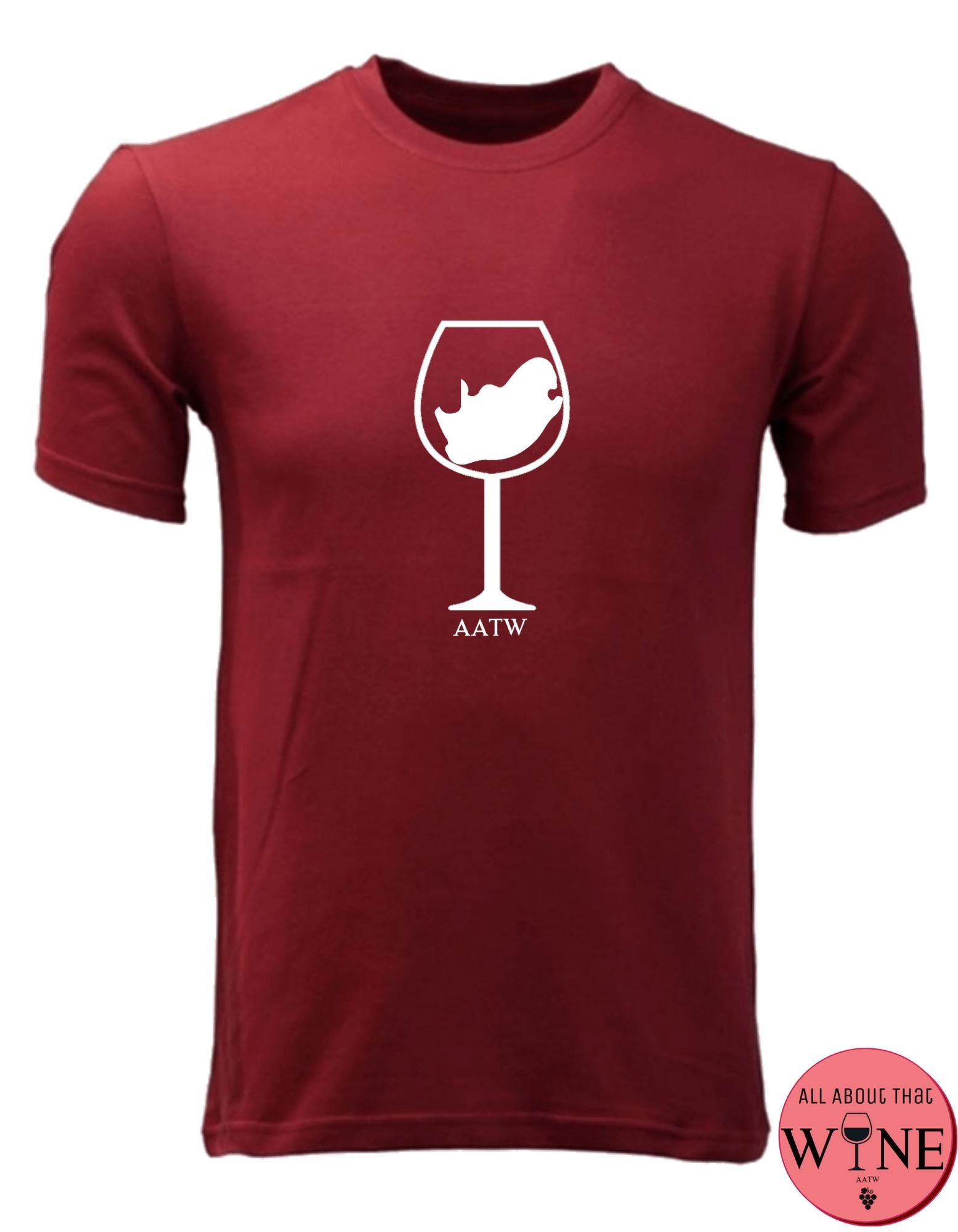 SA Wine Glass - Unisex/Male S Deep red with white