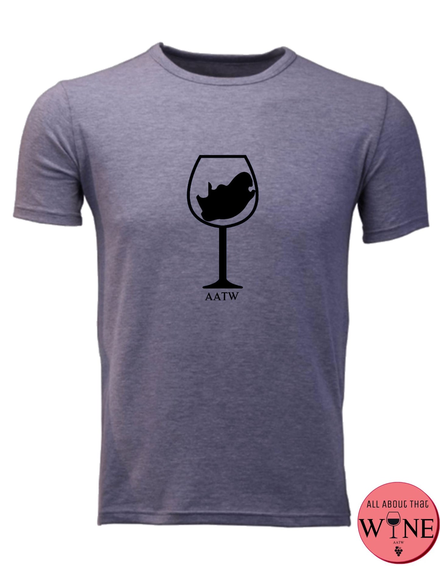 SA Wine Glass - Unisex/Male S Grey melange with black