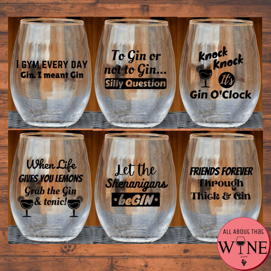 Stemless Glasses Set - Gin Lovers 