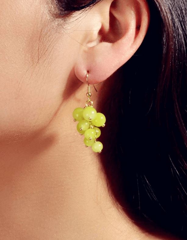 Wine tassel best sale earrings