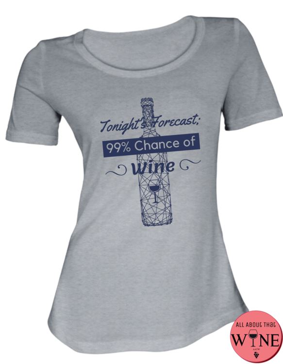 Tonight's Forecast - Ladies T-shirt S Grey melange with blue