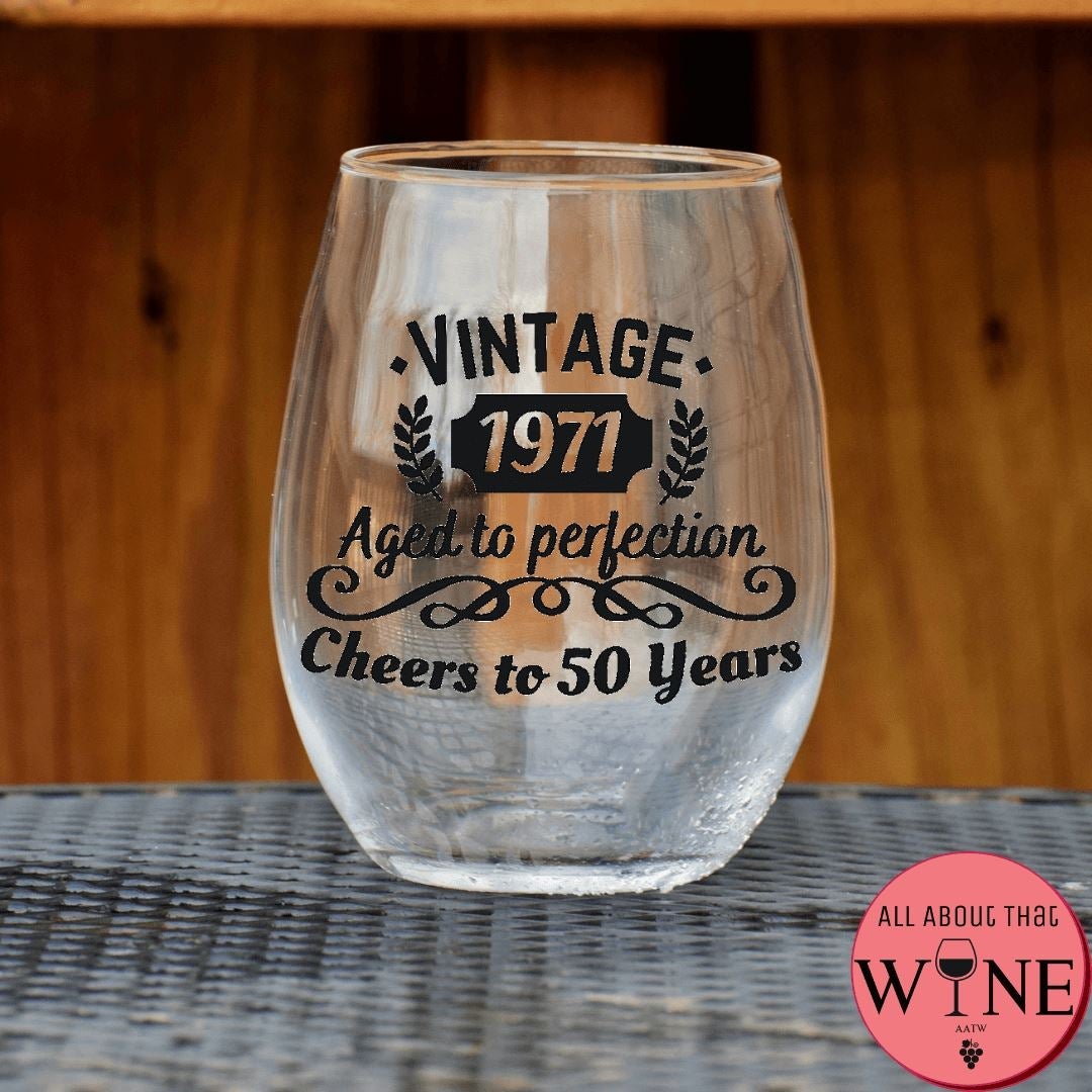 Vintage {Year} Aged To Perfection Cheers To {Age} Years 2  Matt Black