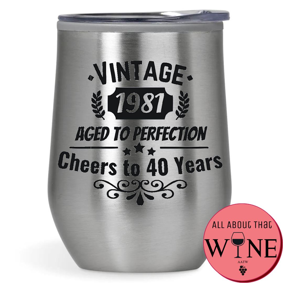 Vintage {Year} Aged To Perfection Cheers To {Age} Years 3 