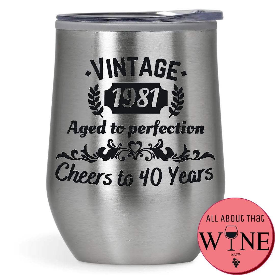Vintage {Year} Aged To Perfection Cheers To {Age} Years 4 
