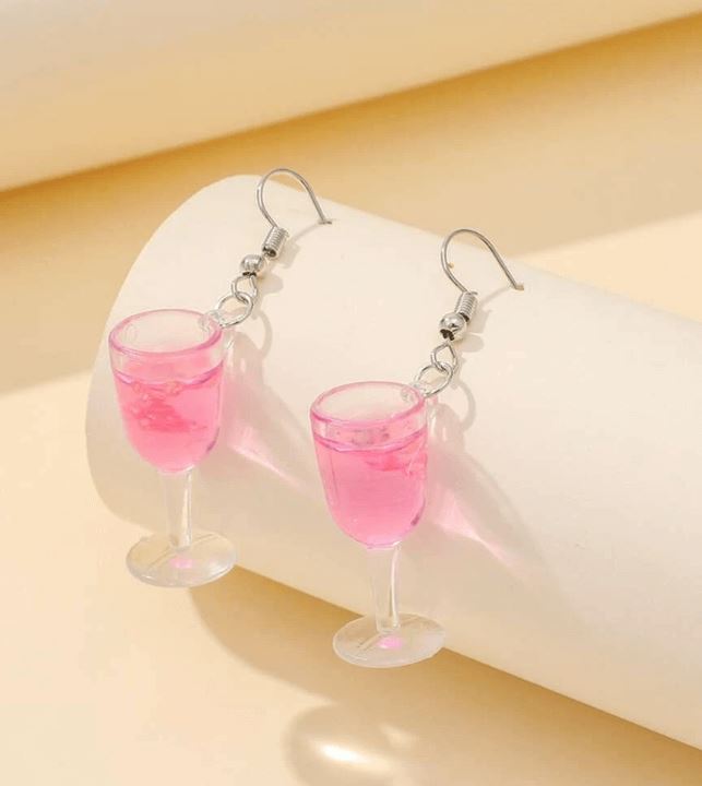 Wine Cup Earrings 