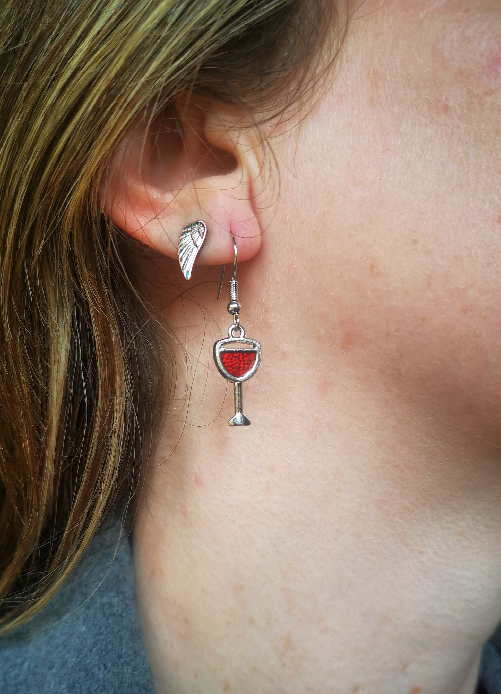 Wine Glass Earrings 