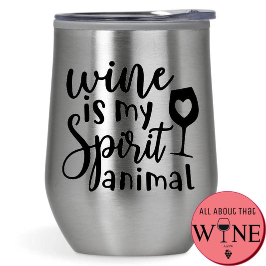 Wine Is My Spirit Animal Double-Wall Tumbler 
