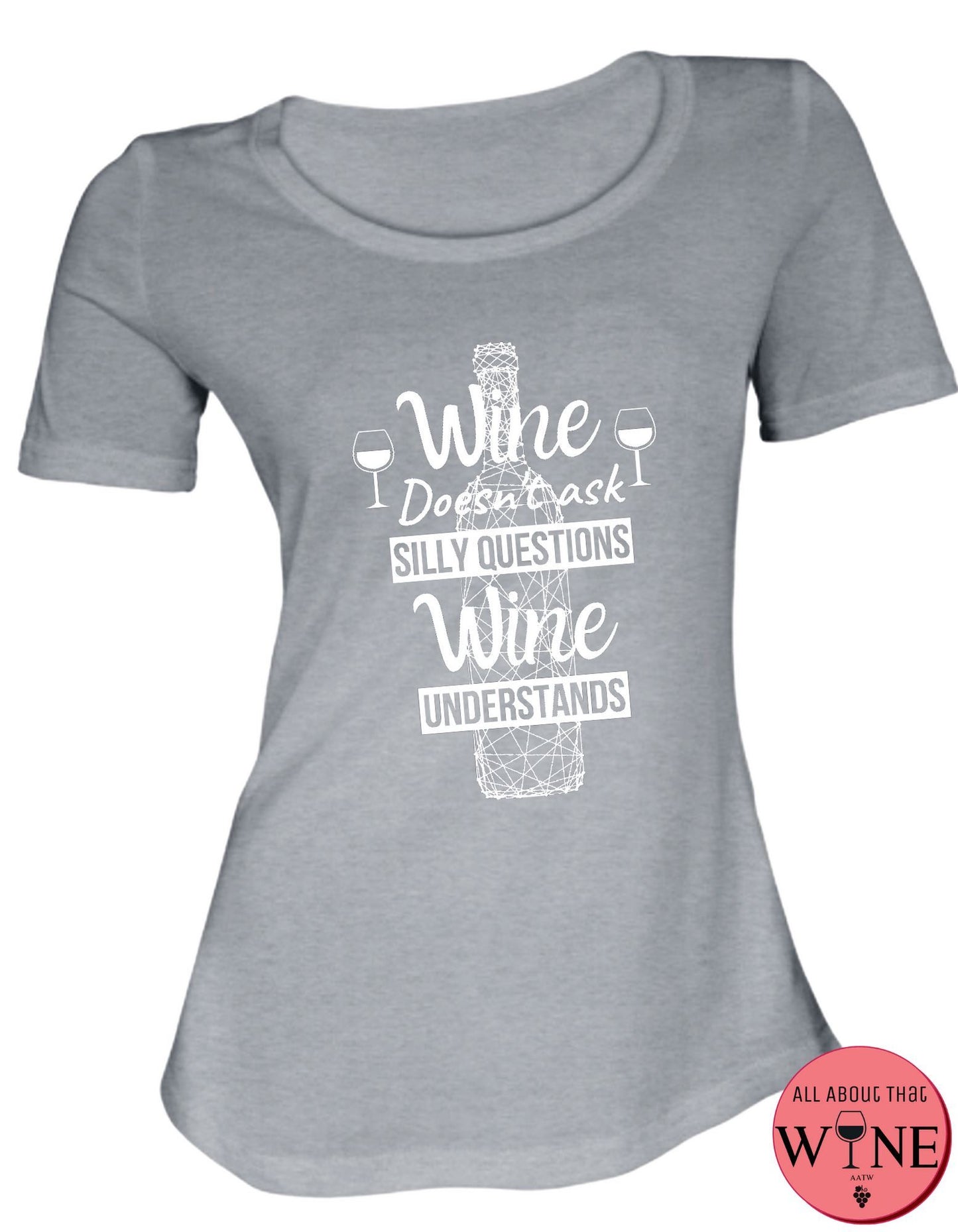 Wine Understands S Grey melange with white