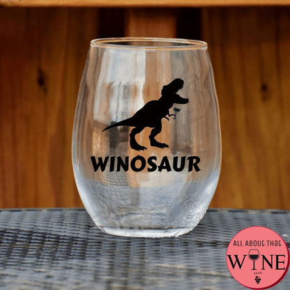 Winosaur Stemless Glass    Matt Black